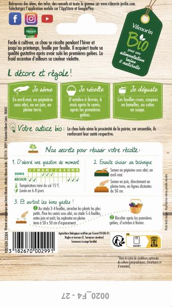 Potagères - Chou Frisé Kale Scarlet - BIO - MEDIA_PACKAGING_VERSO
